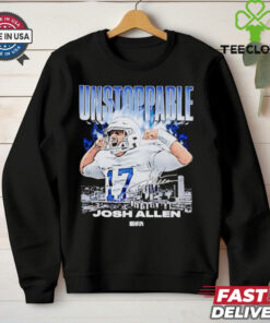 Josh Allen unstoppable Buffalo strong signature hoodie, sweater, longsleeve, shirt v-neck, t-shirt