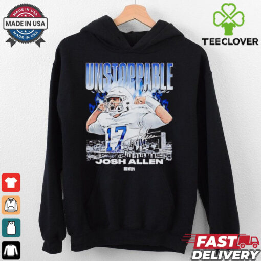 Josh Allen unstoppable Buffalo strong signature hoodie, sweater, longsleeve, shirt v-neck, t-shirt