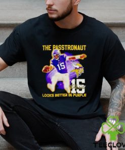 Josh Dobbs The Passtronaut look better in purple shirt