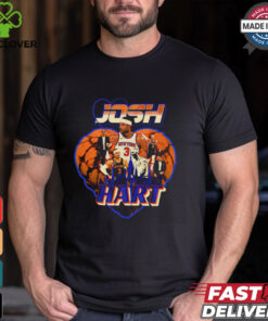 Josh Hart New York Knicks heart graphic skyline retro shirt