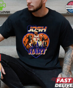 Josh Hart New York Knicks heart graphic skyline retro shirt