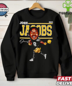 Josh Jacobs cartoon home run signature hoodie, sweater, longsleeve, shirt v-neck, t-shirt