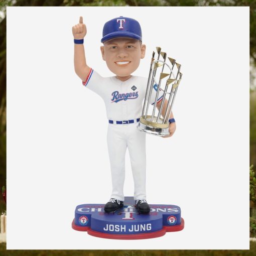 Josh Jung Texas Rangers 2023 World Series Champions Bobblehead Ornament