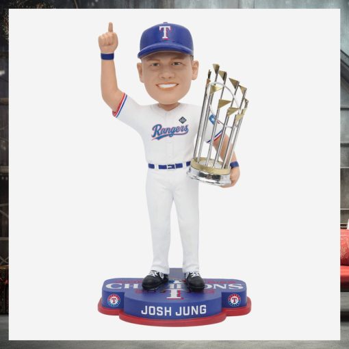 Josh Jung Texas Rangers 2023 World Series Champions Bobblehead Ornament