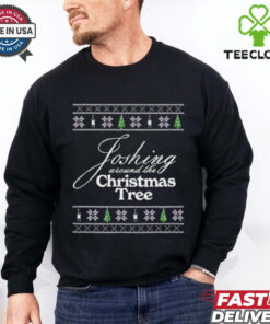 Joshing around the Christmas tree shirt