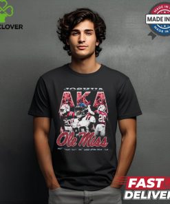 Joshua Aka Ole Miss Rebels Football 90s Retro Signature Graphic t shirt