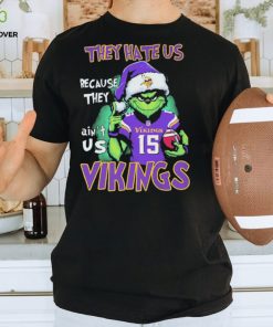 Joshua Dobbs Grinch They Hate Us Because Ain’t Us Minnesota Vikings Christmas Shirt