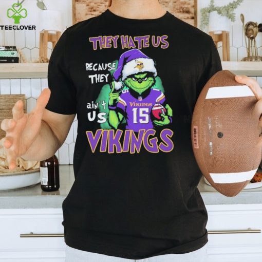 Joshua Dobbs Grinch They Hate Us Because Ain’t Us Minnesota Vikings Christmas Shirt