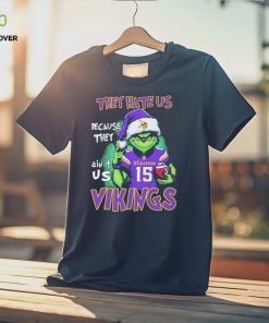 Joshua Dobbs Grinch They Hate Us Because Ain’t Us Minnesota Vikings Christmas Shirt