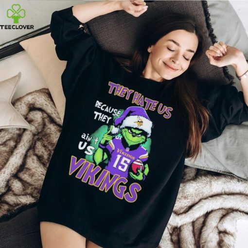 Joshua Dobbs Grinch They Hate Us Because Ain’t Us Minnesota Vikings Christmas Shirt