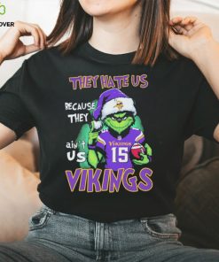 Joshua Dobbs Grinch They Hate Us Because Ain’t Us Minnesota Vikings Christmas Shirt