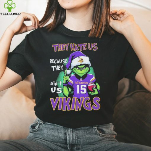 Joshua Dobbs Grinch They Hate Us Because Ain’t Us Minnesota Vikings Christmas Shirt