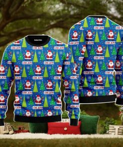 Joyful Holiday Santa Claus Christmas Unisex Ugly Sweater