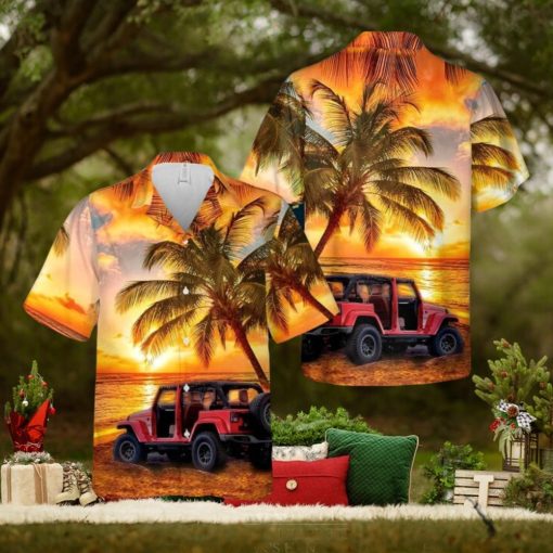 Jp Beach Sunset 3D Hawaiian Shirt Summer Holiday Gift For Men And Women