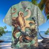 The best selling  Basketball Player All Over Print Flowery Aloha Summer Beach Hawaiian Shirt   Black