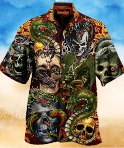 Buy Skull Dragon Unisex Hawaiian Shirtt