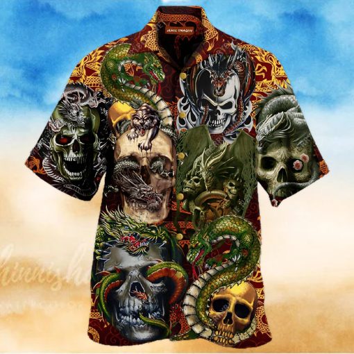 Buy Skull Dragon Unisex Hawaiian Shirtt