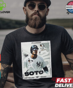Juan Soto New York Yankees MLB Two Hundred Career Home Runs Signature Poster t shirt