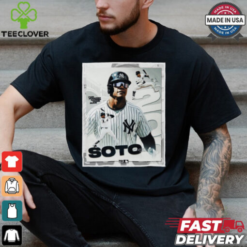 Juan Soto New York Yankees MLB Two Hundred Career Home Runs Signature Poster t shirt