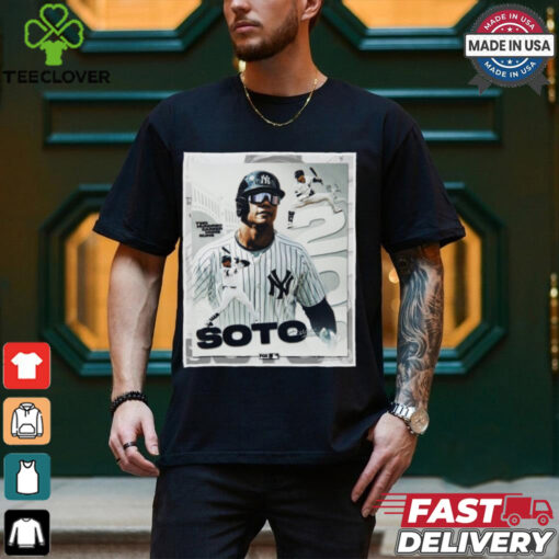 Juan Soto New York Yankees MLB Two Hundred Career Home Runs Signature Poster t shirt