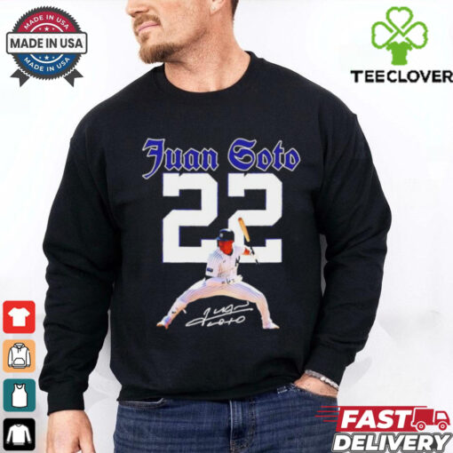 Juan Soto number 22 signature graphic shirt