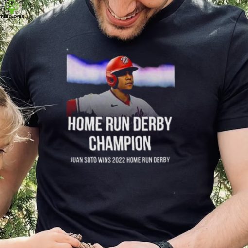 Juan soto wins the 2022 home run derby champion shirt