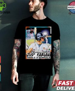 Jud Fabian promotion to Triple A Norfolk shirt