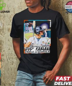 Jud Fabian promotion to Triple A Norfolk shirt