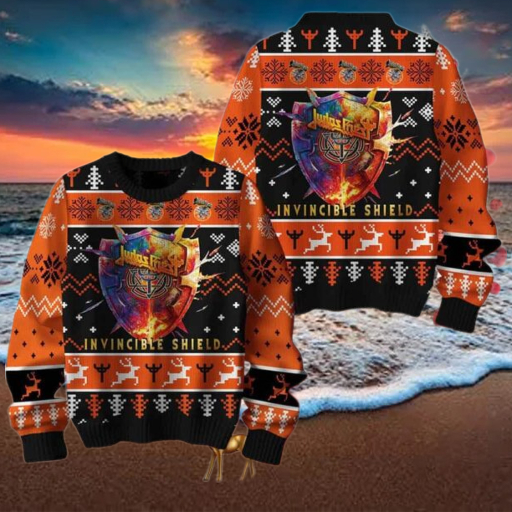 Judas Priest Invincible Shield Ugly Christmas Sweater Chirstmas Gifts 2024 Xmas For Family And Friends Ugly Sweater Judas Priest Invincible Shield Ugly Christmas Sweater Chirstmas Gifts 2024 Xmas For Family And Friends Ugly Sweater