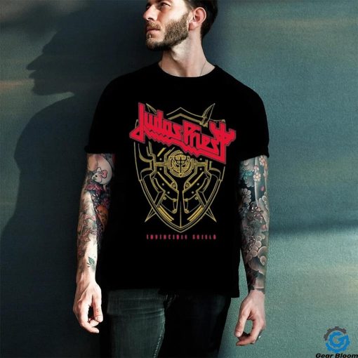 Judas Priest Red And Gold Invincible Shield Shirt