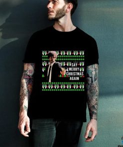 Jules Winnfield Say Merry Christmas Again Ugly Christmas Shirt