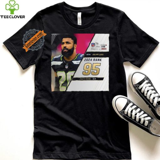 Julian Love Rank 95 The NFL Top 100 Players Of 2024 T Shirt