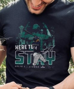 Julio Rodriguez Seattle Here To Stay WHT Shirt