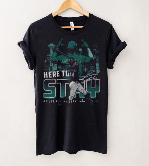 Julio Rodriguez Seattle Here To Stay WHT Shirt