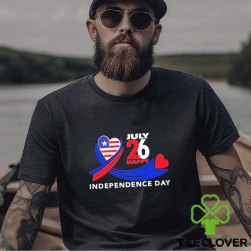 July 26 happy independence day hoodie, sweater, longsleeve, shirt v-neck, t-shirt