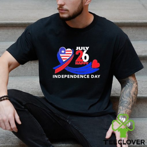 July 26 happy independence day hoodie, sweater, longsleeve, shirt v-neck, t-shirt