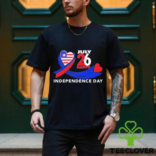 July 26 happy independence day hoodie, sweater, longsleeve, shirt v-neck, t-shirt