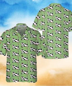 Jumping Cow Hawaiian Shirt, Cow Shirt For Men & Women, Funny Cow Print Shirt