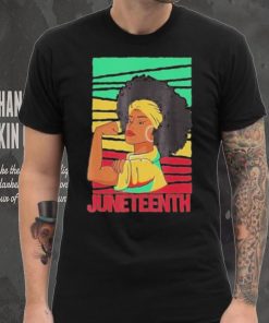 Juneteenth strong black girl African American freedom shirt