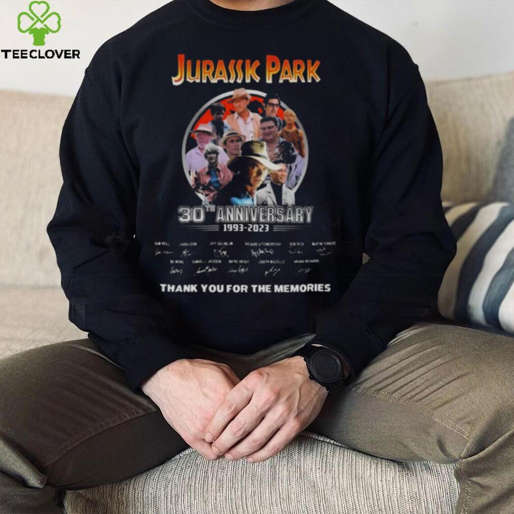 Jurassic Park 30th Anniversary 1993 – 2023 Thank You For The Memories Signatures Shirt