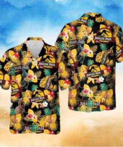 Jurassic Park Tropical Hawaii Beach Pineapple Jurassic Park Hawaiian Shirt