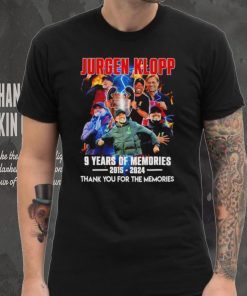 Jurgen Klopp Liverpool 9 years of the memories 2015 2024 thank you for the memories signature shirt