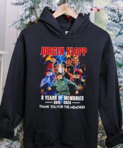 Jurgen Klopp Liverpool 9 years of the memories 2015 2024 thank you for the memories signature hoodie, sweater, longsleeve, shirt v-neck, t-shirt