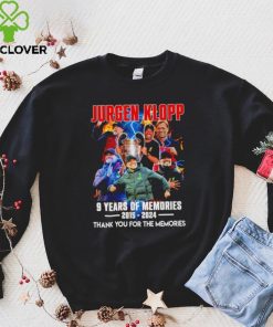 Jurgen Klopp Liverpool 9 years of the memories 2015 2024 thank you for the memories signature hoodie, sweater, longsleeve, shirt v-neck, t-shirt