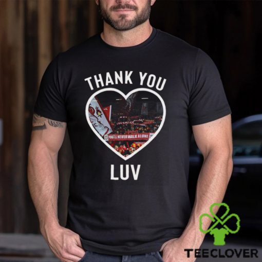 Jurgen Klopp Thank You Luv I’ll Never Walk Alone Again Shirt