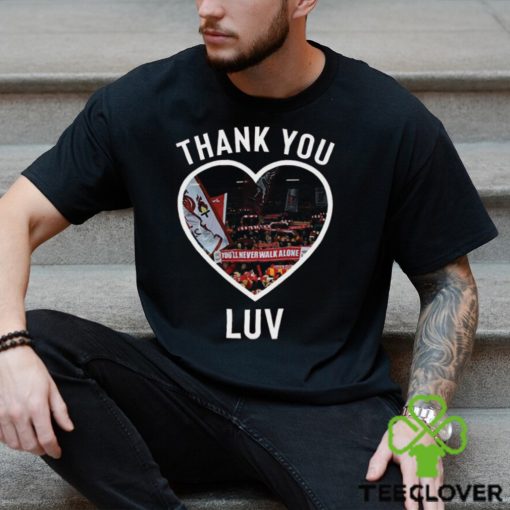 Jurgen Klopp Thank You Luv I’ll Never Walk Alone Again Shirt