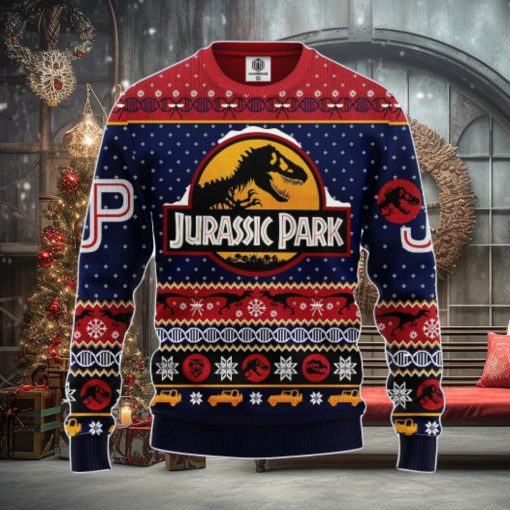 Jurrasic Park Ugly Christmas Sweater Amazing Gift Men And Women Christmas Gift