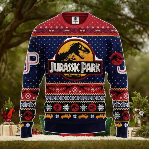 Jurrasic Park Ugly Christmas Sweater Amazing Gift Men And Women Christmas Gift