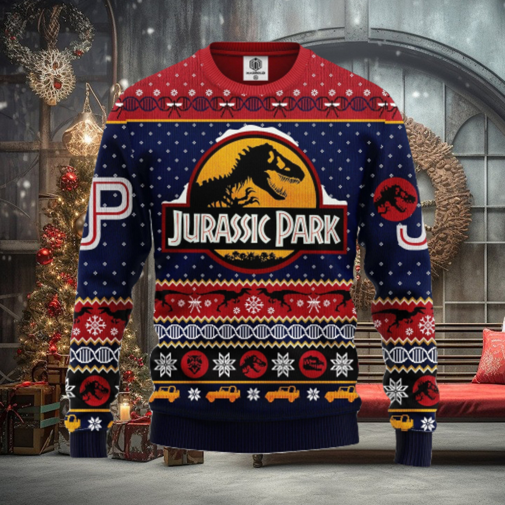 Jurrasic Park Ugly Christmas Sweater For Men Women Jurrasic Park Ugly Christmas Sweater For Men Women