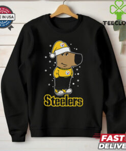 Just A Chill Guy Chill With Pittsburgh Steelers Christmas Shirt